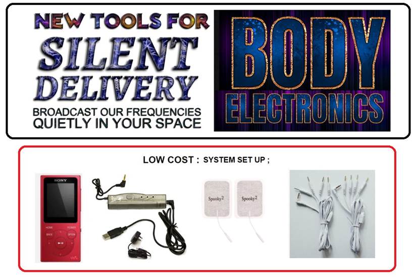 May be an image of text that says 'NEW TOOLS FOR SILENT DELIVERY BODY BROADCAST OUR FREQUENCIES QUIETLY IN YOUR SPACE ELECTRONICS LOW COST: SYSTEM SET UP; Spooky2 Spooky2'