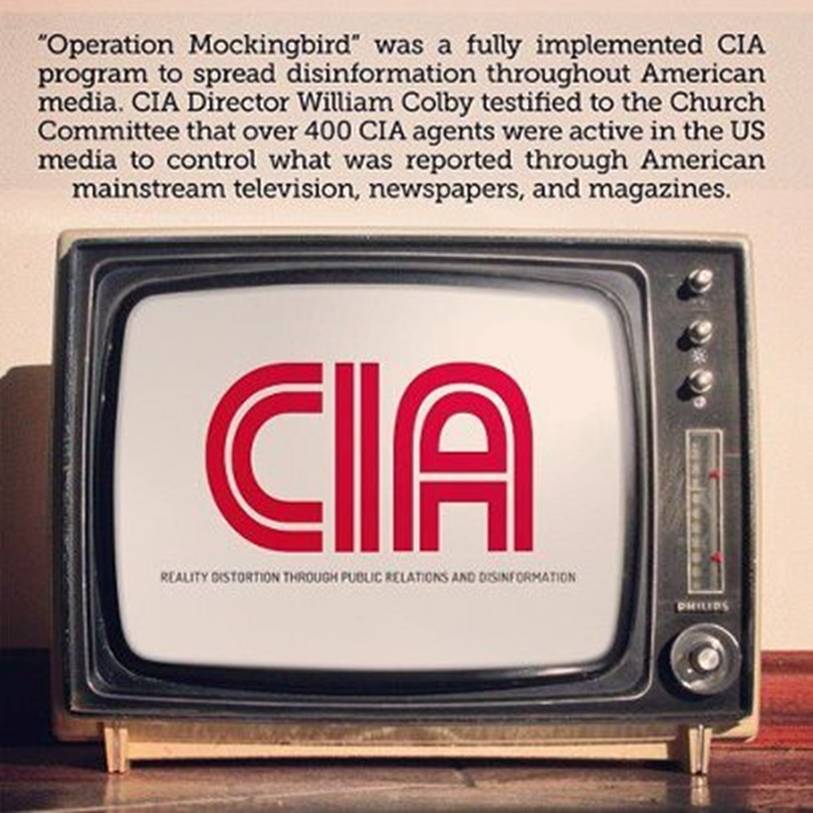 Photo: It was conceived in the late 1940s, the most frigid period of the cold war, when the CIA began a systematic infiltration of the corporate media, a process that often included direct takeover of major news outlets.

In this period, the American intelligence services competed with communist activists abroad to influence European labor unions. With or without the cooperation of local governments, Frank Wisner, an undercover State Department official assigned to the Foreign Service, rounded up students abroad to enter the cold war underground of covert operations on behalf of his Office of Policy Coordination. Philip Graham, __a graduate of the Army Intelligence School in Harrisburg, PA, then publisher of the Washington Post., was taken under Wisners wing to direct the program code-named Operation MOCKINGBIRD.

By the early 1950s, writes formerVillage Voice reporter Deborah Davis in Katharine the Great, Wisner owned respected members of the New York Times, Newsweek, CBS and other communications vehicles, plus stringers, four to six hundred in all, according to a former CIA analyst. The network was overseen by Allen Dulles, a templar for German and American corporations who wanted their points of view represented in the public print. Early MOCKINGBIRD influenced 25 newspapers and wire agencies consenting to act as organs of CIA propaganda. Many of these were already run by men with reactionary views, among them William Paley (CBS), C.D. Jackson (Fortune), Henry Luce (Time) and Arthur Hays Sulzberger (N.Y. Times).

Activists curious about the workings of MOCKINGBIRD have since been appalled to f__ind in FOIA documents that agents boasting in CIA office memos of their pride in having placed important assets inside every major news publication in the country. It was not until 1982 that the Agency openly admitted that reporters on the CIA payroll have acted as case officers to agents in the field.