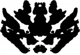 What do you see in this pattern. For the sake of the text, this is the tiger blot.